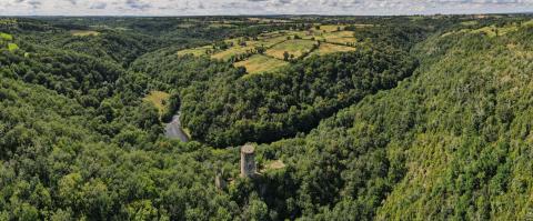 Vallée du Cher vers le château de l'ours - L. RIVIERE